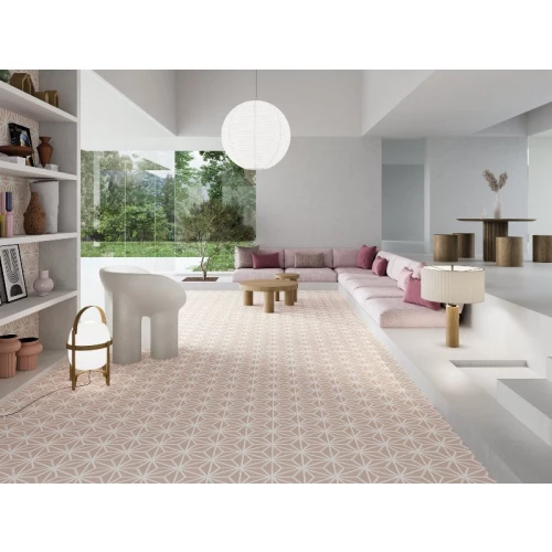 Керамогранит Harmony Peronda Varadero Rose розовый 3322731048 22,8х19,8 см