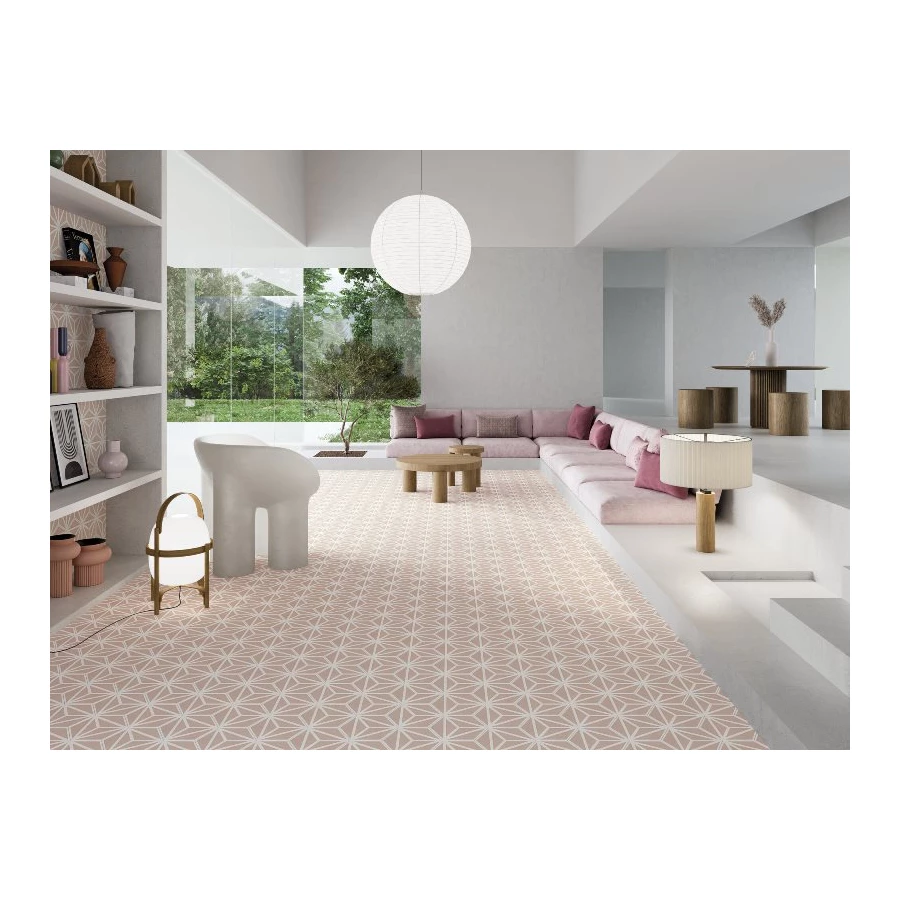 Керамогранит Harmony Peronda Varadero Rose розовый 3322731048 22,8х19,8 см