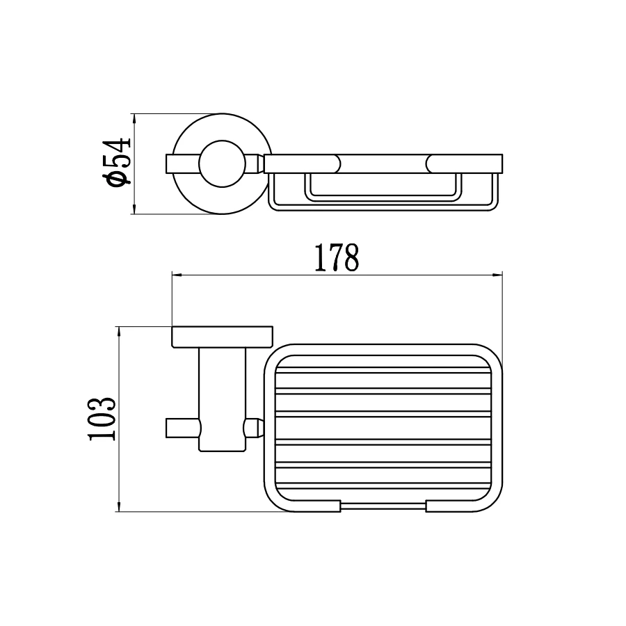 Мыльница решетка настенная Savol 56 S-005632