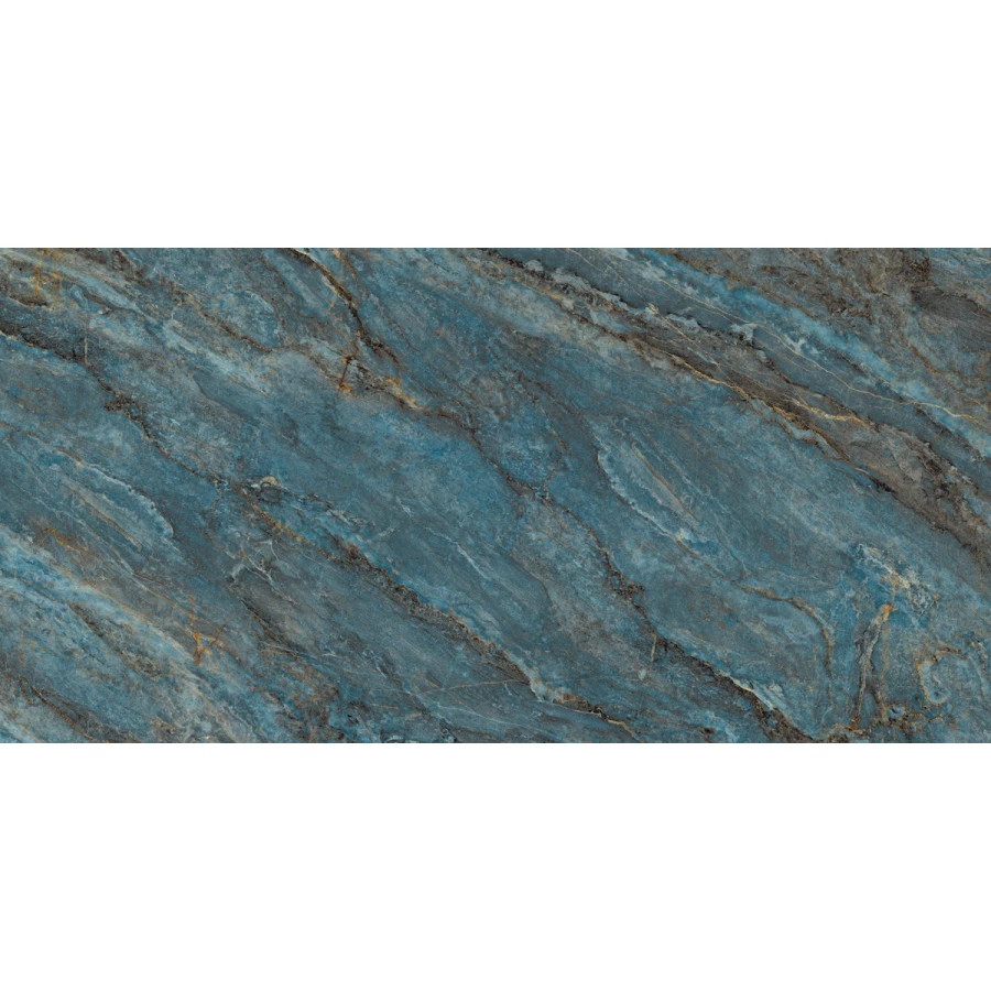 Керамогранит Laparet Beam Turquoise лаппатированный шайн бирюзовый 120х60 см