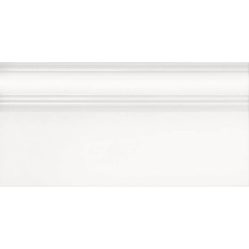 Плинтус Kerama Marazzi Беллони обрезной матовый белый FME032R 40x20 см