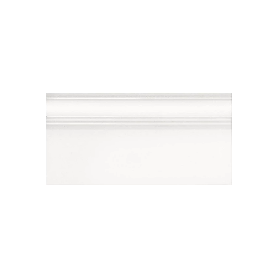 Плинтус Kerama Marazzi Беллони обрезной матовый белый FME032R 40x20 см