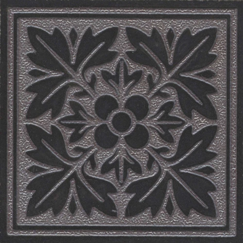 Керамогранит Kerama Marazzi Тьеполо 1 Вставка матовая черная OS\A342\SG618420R 9,6x9,6 см