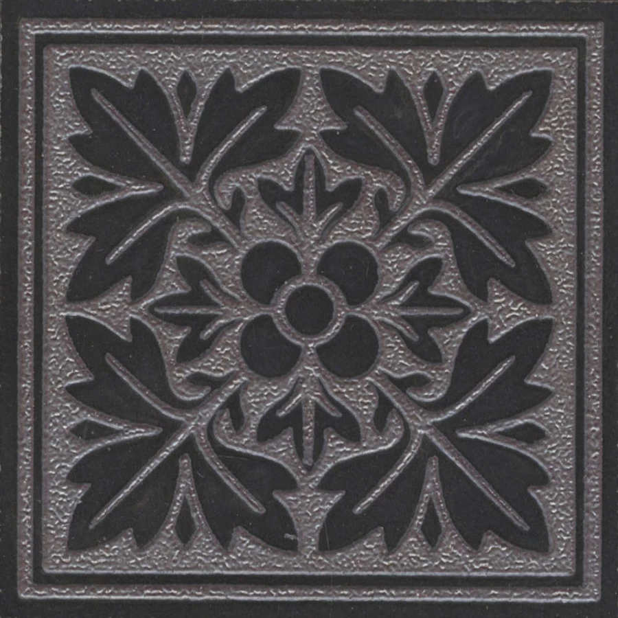 Керамогранит Kerama Marazzi Тьеполо 1 Вставка матовая черная OS\A342\SG618420R 9,6x9,6 см