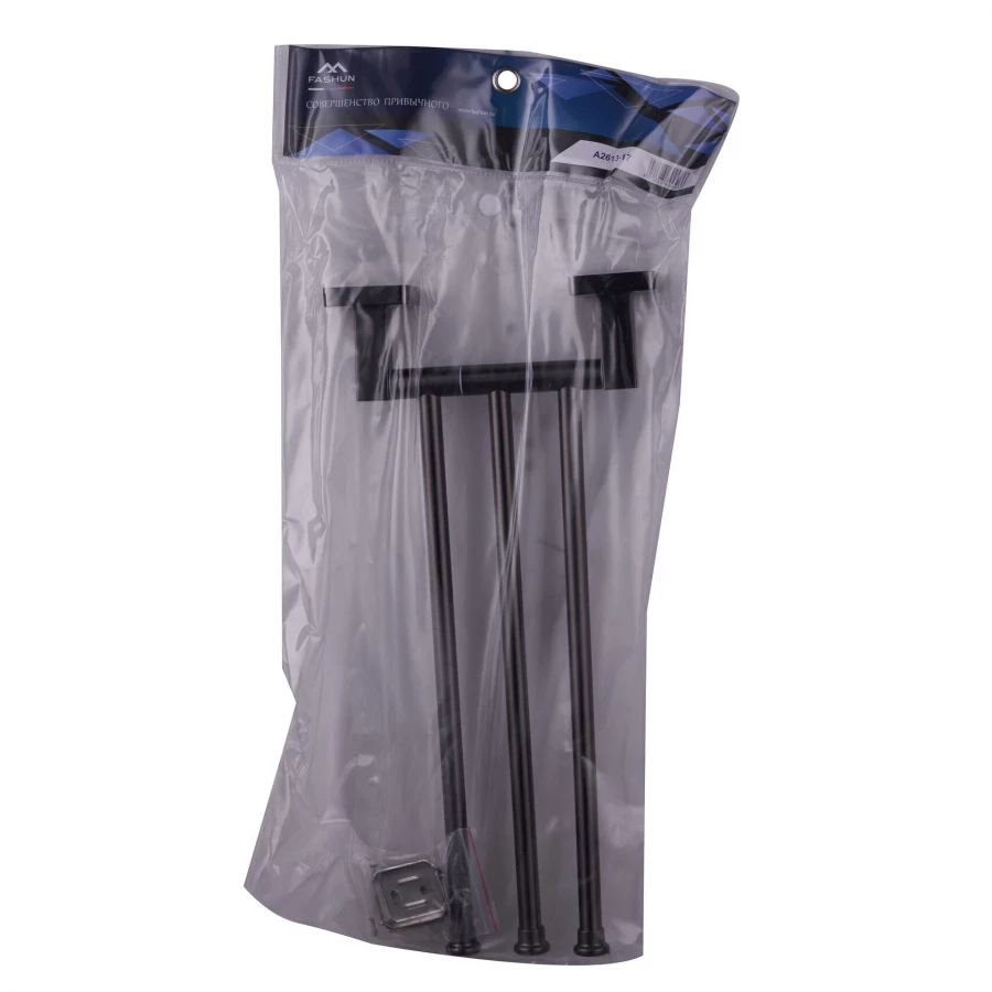 Держатель Fashun для полотенец 3 рейки поворотный графит A2613-17