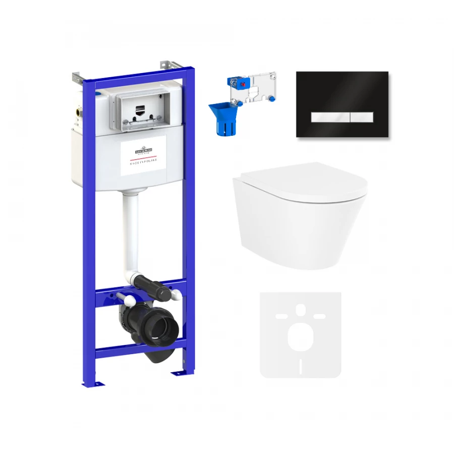 Унитаз Lavinia Boho Relfix Biore Compacto Rimless 75110160 (комплект 7 в 1)