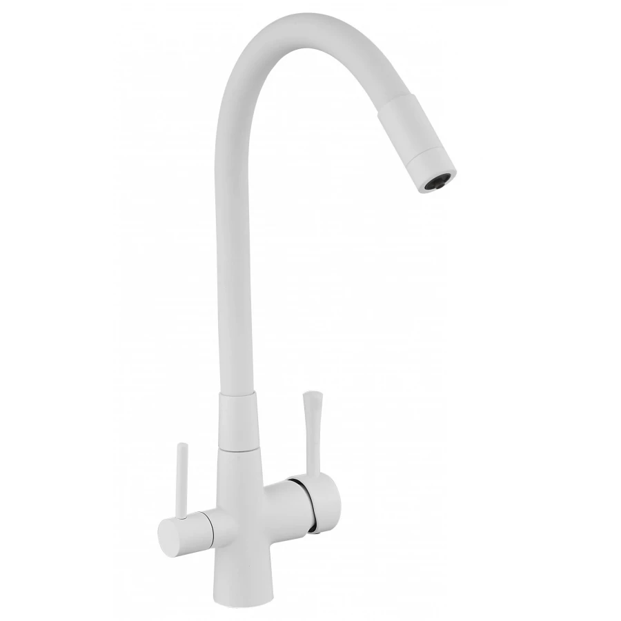 Смеситель для кухонной мойки под фильтр питьевой воды Savol S-L1806W-02 белый