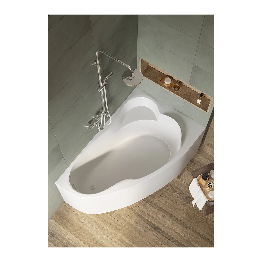 Акриловая ванна Creto Glaze правая 16-14090R 140х90 см