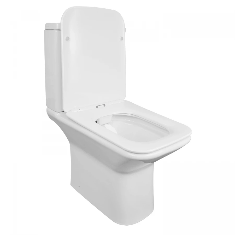 Унитаз напольный Azario Formal безободковый в комплекте с бачком и сиденьем микролифт AZ-1353B 37х31.5х79 см