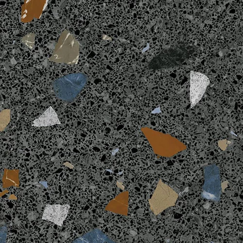 Керамогранит Arcana Ceramica Страччателла Графито / Stracciatella Grafito матовый черный ARC_STR_GR60 60х60 см