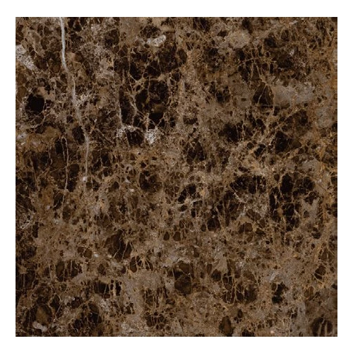 Плитка напольная Navarti Crema Marfil Imperial Marron глянцевая коричневая 45х45 см