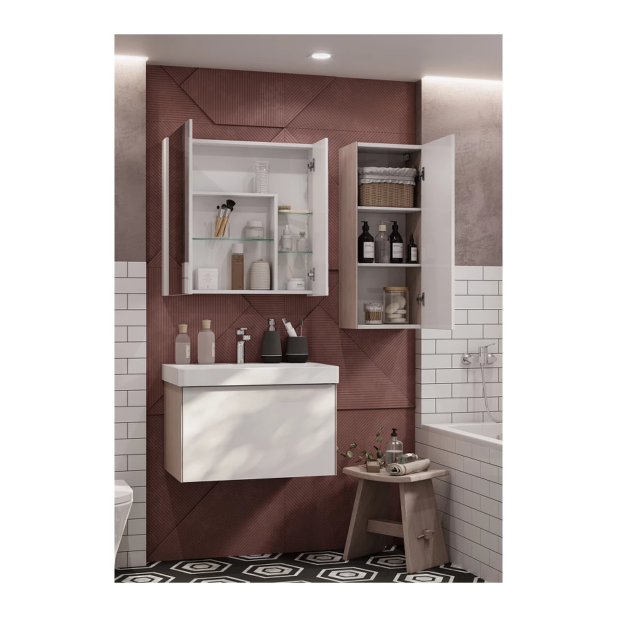 Зеркальный шкаф Акватон Асти 70 1A263402AX010