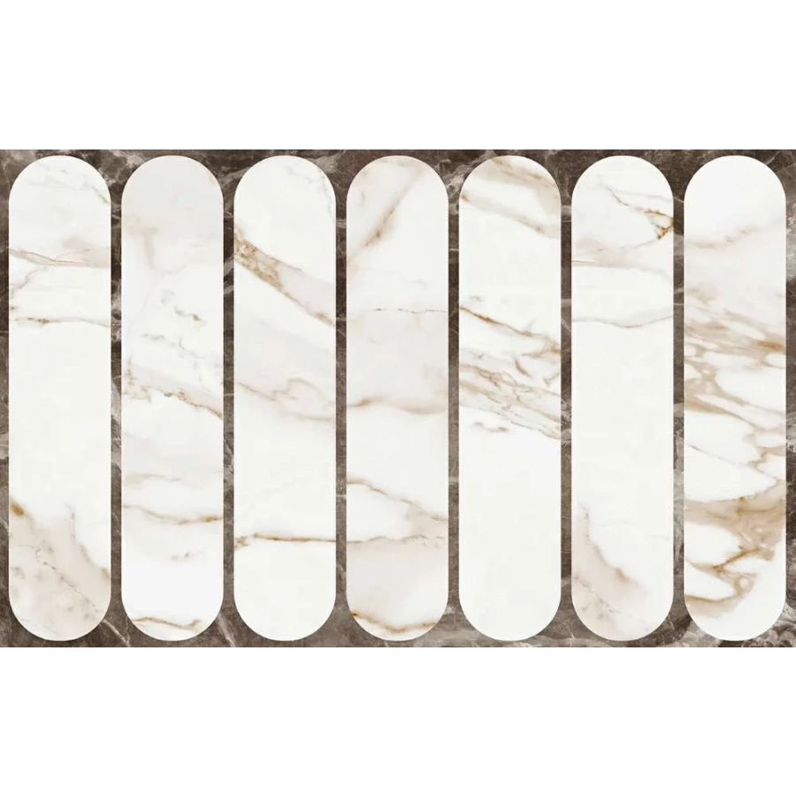 Плитка настенная Gracia Ceramica Капелла низ 03 глянцевая белая 010100001556 40х25 см