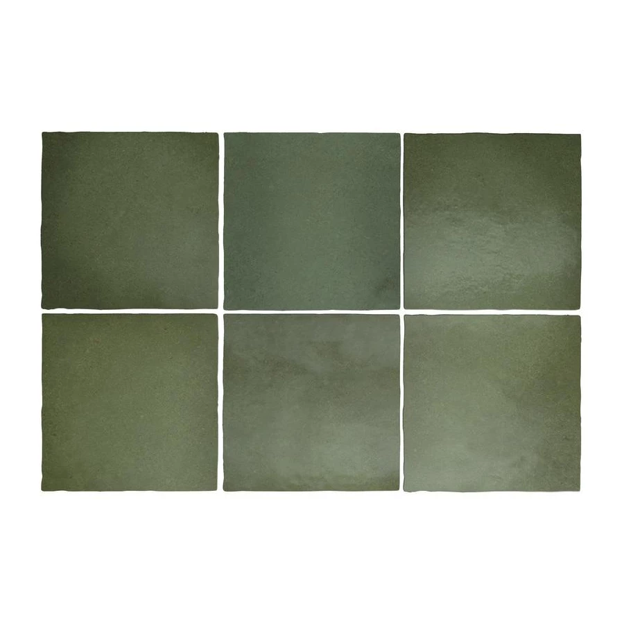 Плитка керамическая Equipe Магма Малачите / Magma Malachite матовая зеленая 24975 13,2х13,2 см