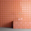 Керамогранит Mutina Хомаге Дот Пеач / Homage Dot Peach матовый розовый 15х15 см