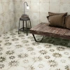 Керамическая плитка Peronda ФС Блуме Вхите / FS Blume White матовая бежевая 27229 45x45 см