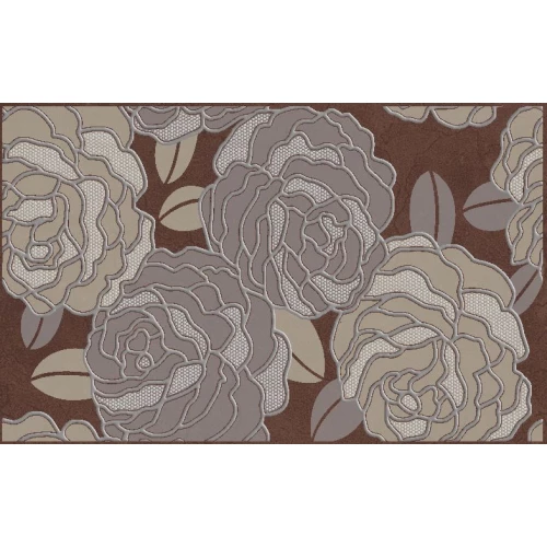 Декор Belleza Лидия коричневый 40х25