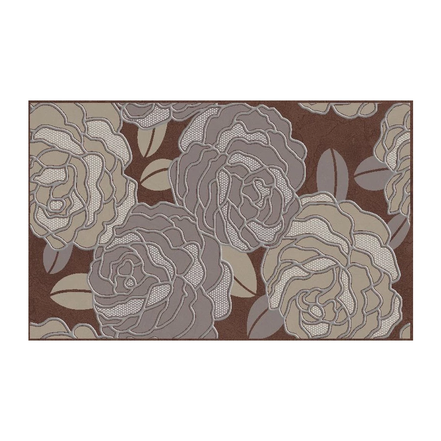 Декор Belleza Лидия коричневый 40х25