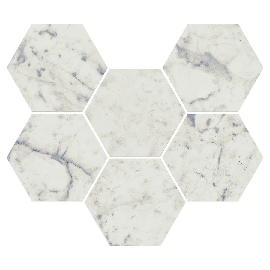 Мозаика Italon Шарм Экстра Каррара Гексагон 25х29