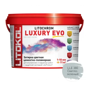Затирка для швов Litokol Litochrom Luxury EVO LLE.380 Светло-зеленый L0500630002 2 кг