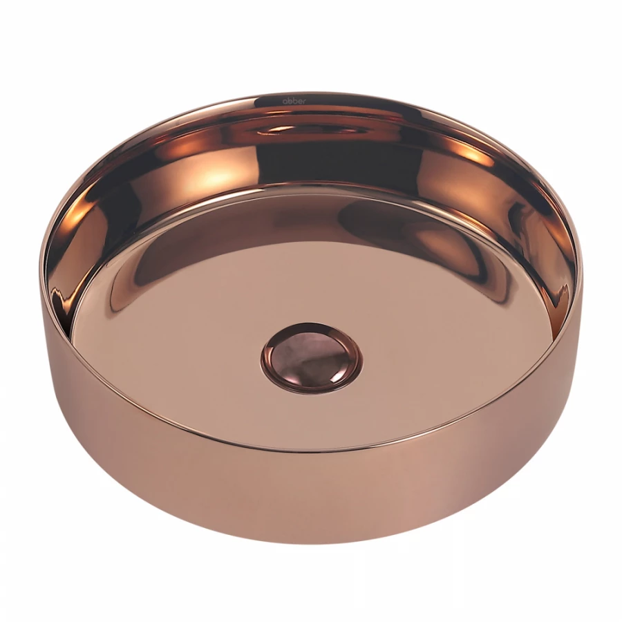 Раковина накладная Abber Bequem розовое золото AC2109RG