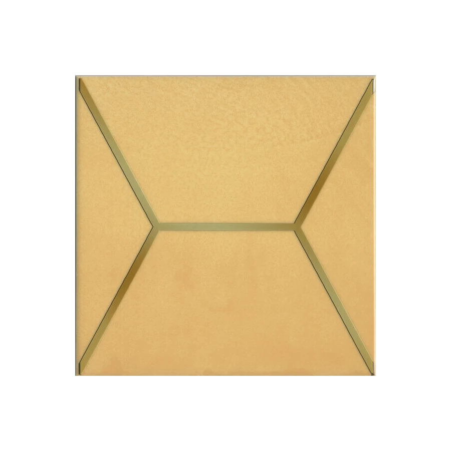 Декор Kerama Marazzi Витраж желтый 15x15