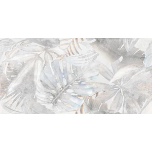Керамогранит Delacora Bahamas Floristry Light матовый граниль светло-серый D120241G 120х60 см