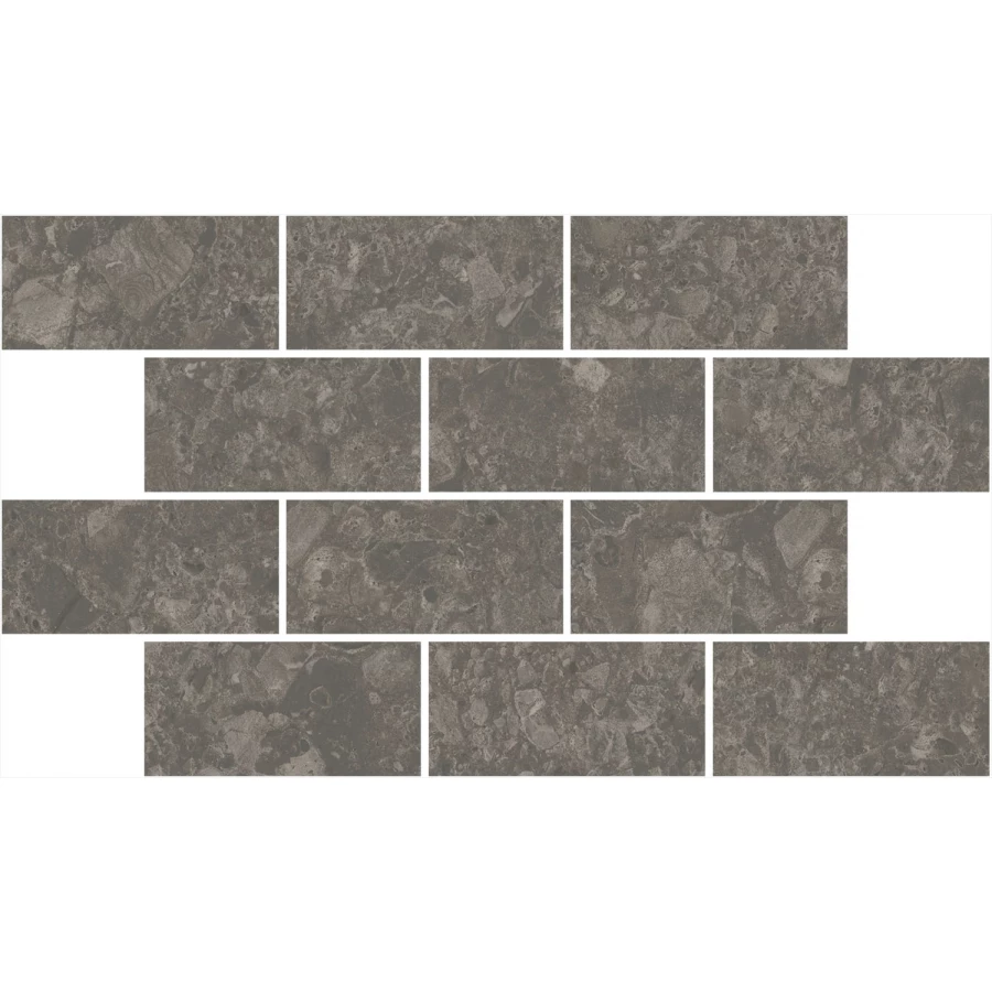 Декор Kerama Marazzi Чеппо ди Гре мозаичный обрезной матовый коричневый DD606320/MM 34,6x20 см