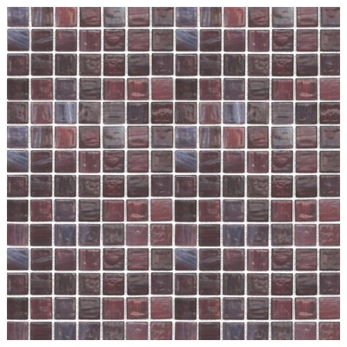 Стеклянная мозаика JNJ Mosaic Aurora Starcloud сетка 2x2 глянцевая фиолетовая 05-125 32,7х32,7 см