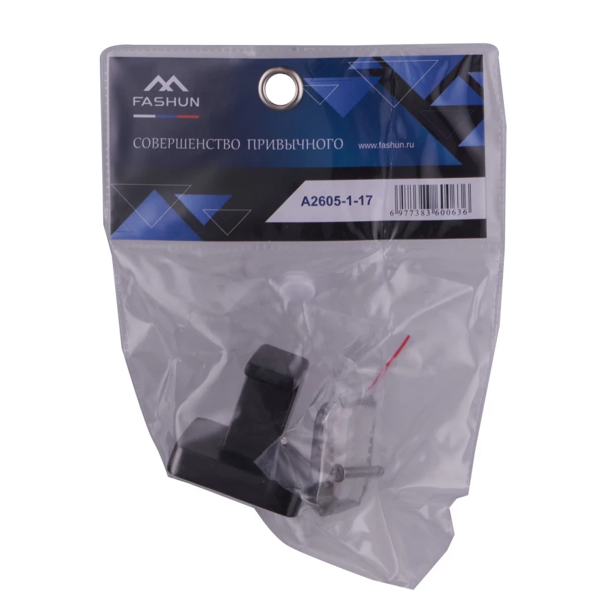 Крючок Fashun настенный одинарный графит A2605-1-17