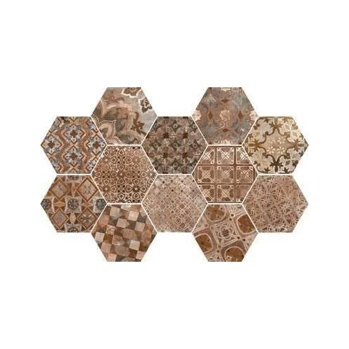 Декор Ragno Marazzi Epoca Decoro Cementine Cotto Scuro коричневый 21х18.2 см