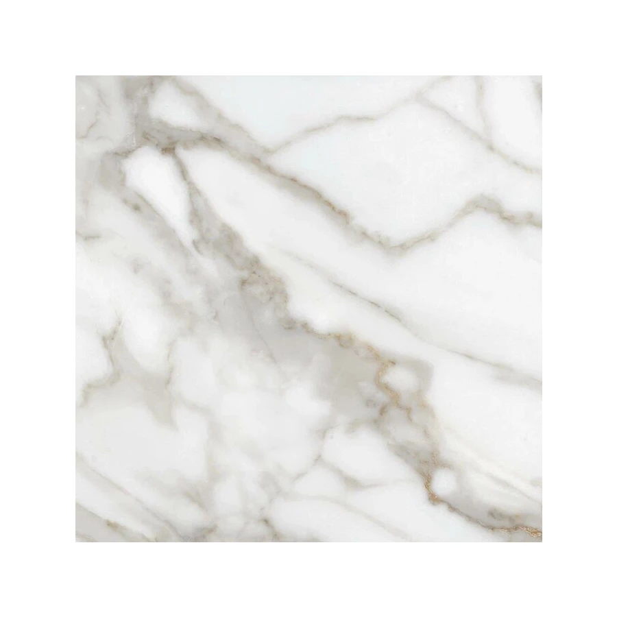 Керамогранит Planet Ceramics UKP-531 глянцевый с золотом белый 80х80 см