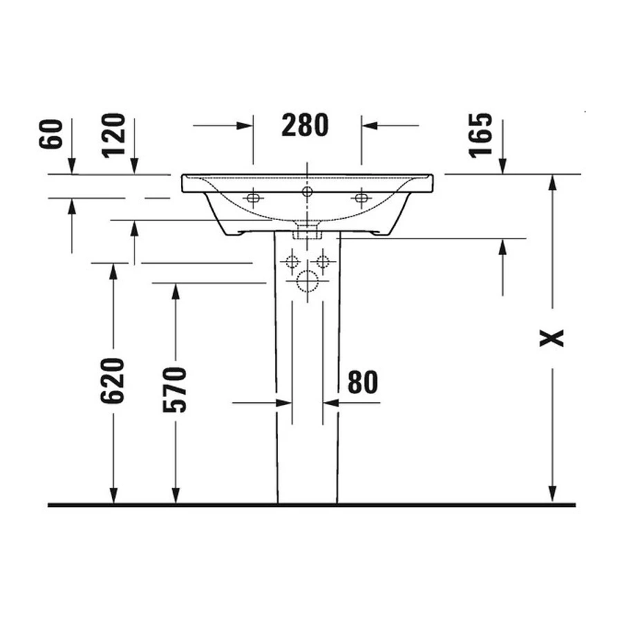 Раковина Duravit D-Neo 65 2367650000