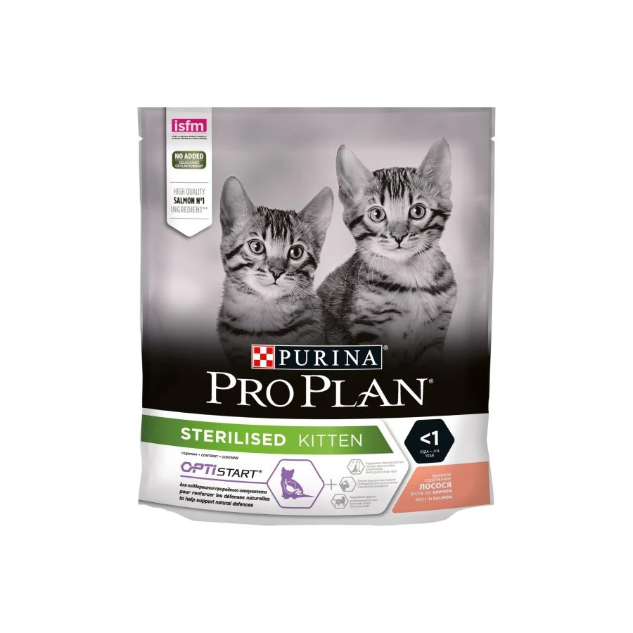 Сухой корм для стерилизованных котят ProPlan Junior Лосось 400 г