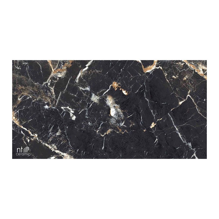 Керамогранит NT Ceramic Marmo Black Lamos High Gloss Глянец NTT99529P 120х60 см