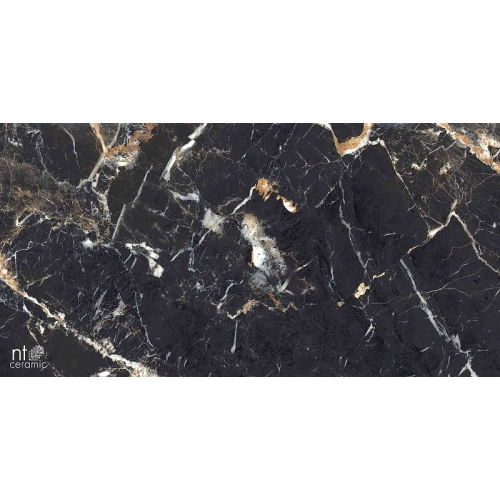 Керамогранит NT Ceramic Marmo Black Lamos High Gloss Глянец NTT99529P 120х60 см