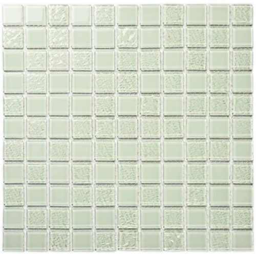 Мозаика Bonaparte Стеклянная мозаика White Rose 25х25 глянцевая белая 30х30 см