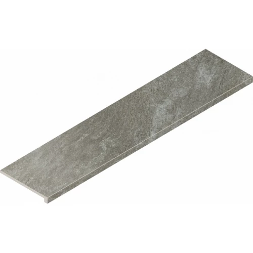 Ступень угловая правая из керамогранита Italon Магма Фог матовая серая 620070002983 120х33 см