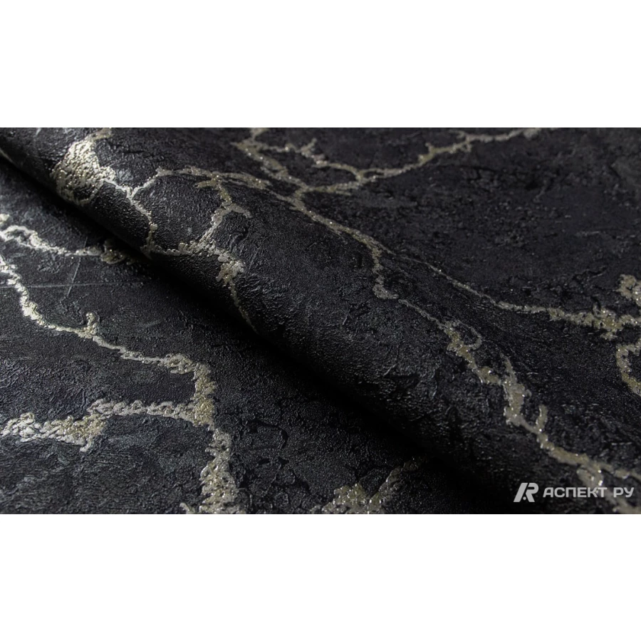 Обои флизелиновые Аспект Вермонт черный 70572-44 1,06х10,05 м