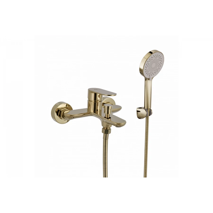 Смеситель Fashun для ванны и душа золото A3285-35
