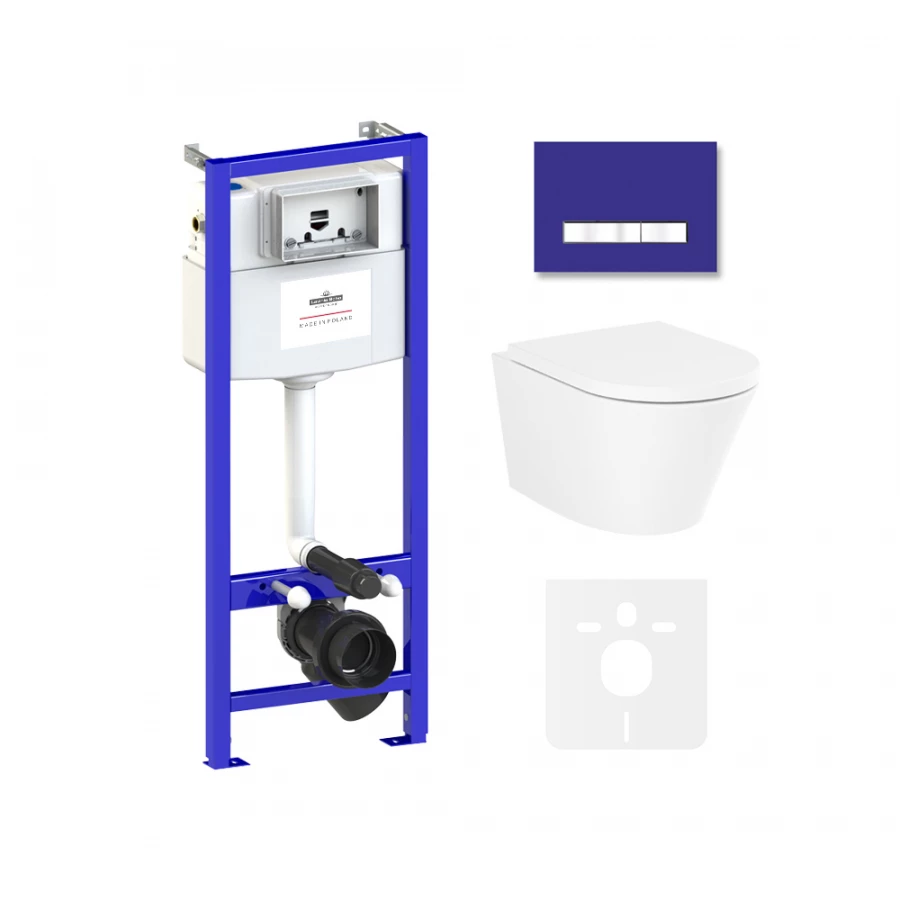 Унитаз Lavinia Boho Relfix Biore Rimless 75110173 (комплект 6 в 1)