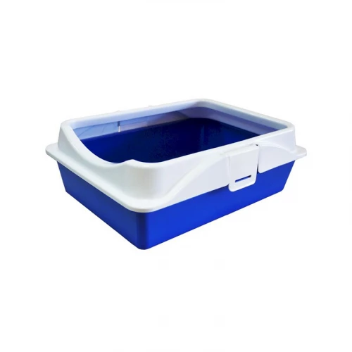 Туалет для кошек ZooExpress Rich с рамкой на защелках 41х30х14 см 