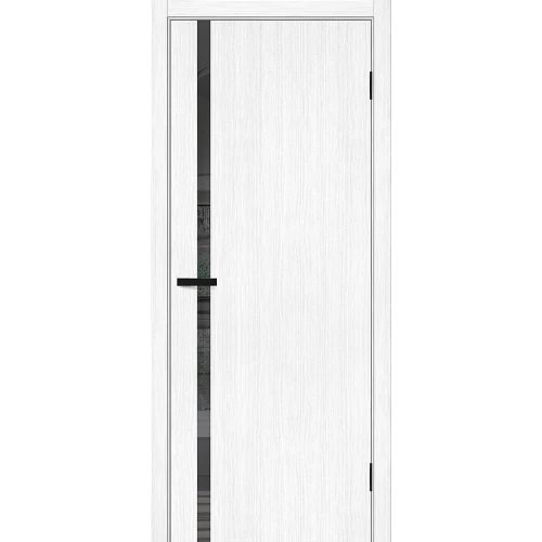 Межкомнатная дверь Mr. Wood Браво-1.55 200x70 экошпон Bravo S полотно Mirox Grey цвет Snow Melinga