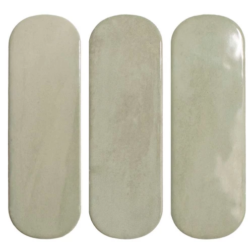 Плитка настенная DNA Tiles Calema Oval Tea глянцевая зеленая 136319 16х5,2 см