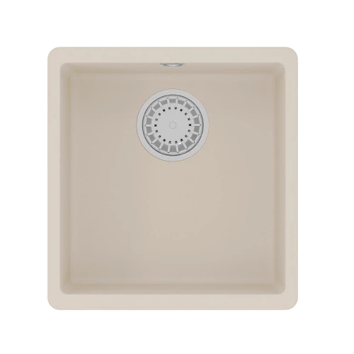 Кухонная мойка Lemark Sinara 400-U подстольного монтажа из кварцгранита цвет Шампань 9910066 40х42 см