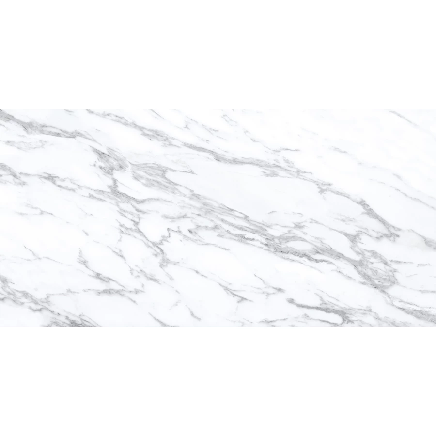 Керамогранит lamore Ceramic Gloss 60х120 Lamiton Bianco глянцевый бело-серый 60/120-031 120х60 см