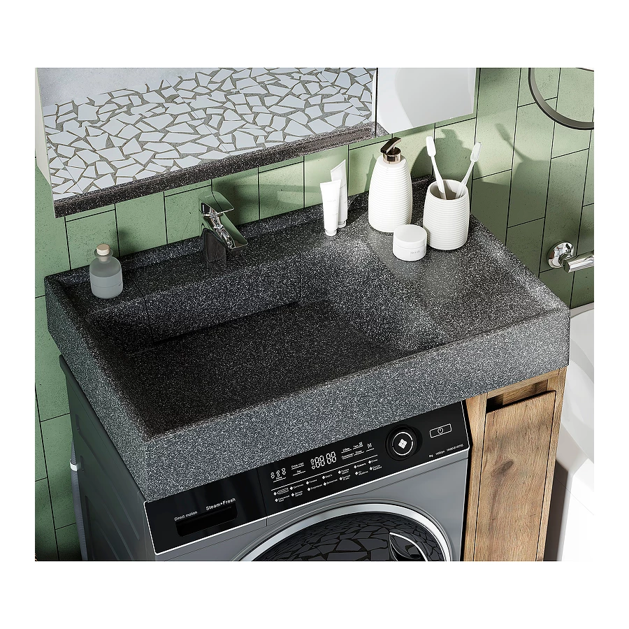 Раковина Aquaton Рейн 80 графит 1A72113KRW210 80х50 см