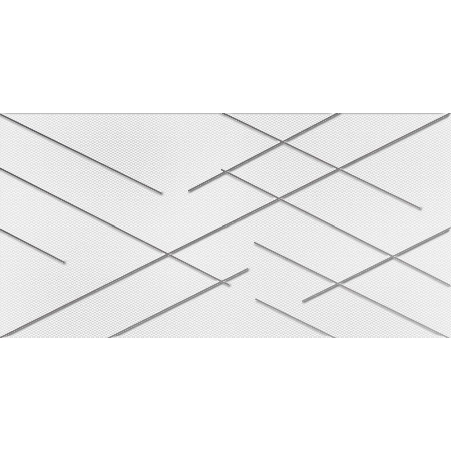 Декор NewTrend Splash White белый 24.9*50 см