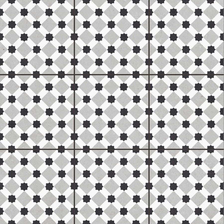 Керамогранит Staro Carpets Rondo Grey Matt матовый серый 60х60 см