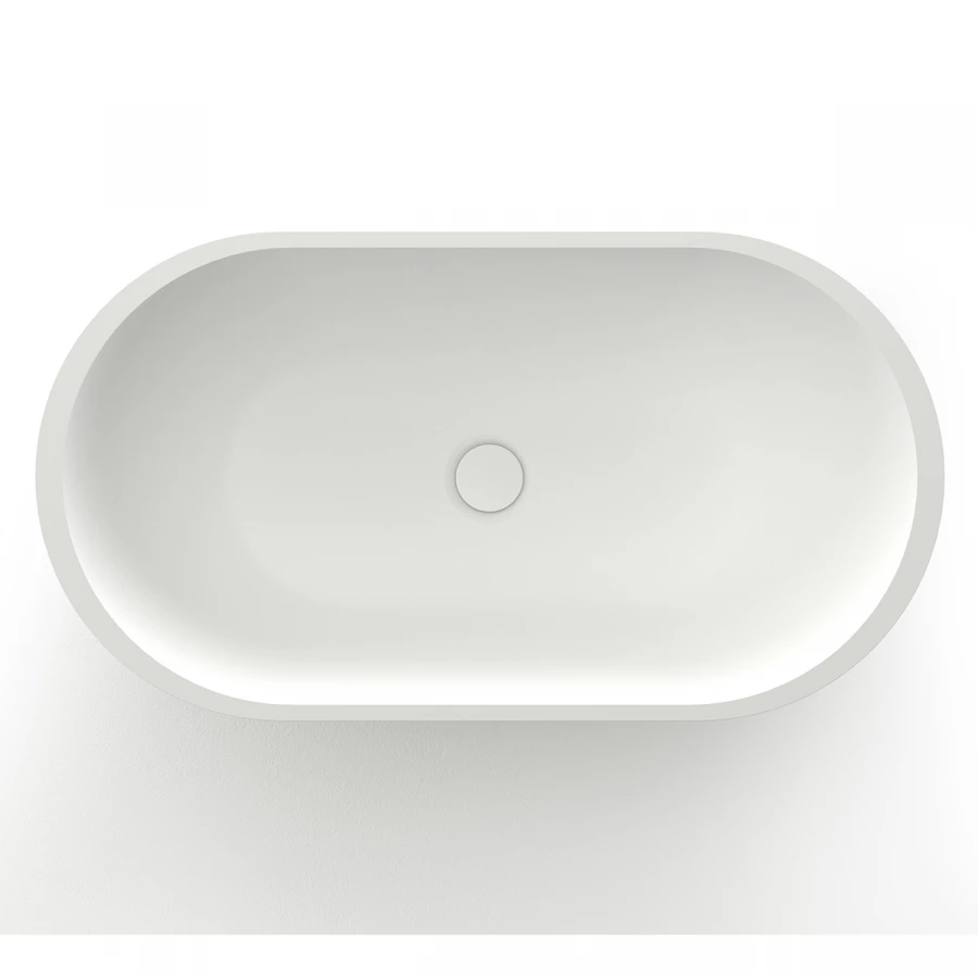 Раковина Azario накладная из искусственного камня белая матовая AZ-1132S 65x35x16 см